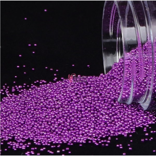 Perlute caviar CAV009 pentru decor unghii Purple Metalizat
